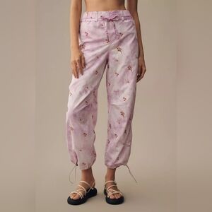 Pilcro Ditsy Tie-Dye Parachute Pants